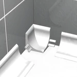 Progress kádszegély műanyag belső sarokelem 23 mm, fehér