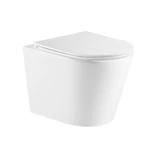 LUNART Argon fali WC tornádó öblítéssel, ülőkével, Glossy White