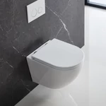LUNART Polly kompakt fali WC tornádó öblítéssel, ülőkével, Glossy White