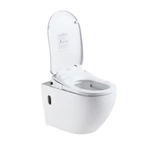LUNART Clever Comfort perem nélküli fali WC intelligens ülőkével, Glossy White