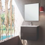 LUNART Mio 60 2 fiókos alsószekrény, Black