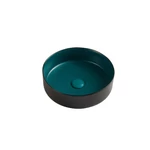 LUNART by AQUORE Milla 350 mosdó, Black / Blachish Green
