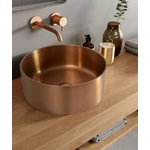 Lavabos Metal 3 Rosa fém mosdó