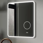 LUNART Noah 800 led tükör 4000K/5700K 30W, dupla szenzor, páramentesítő funkció, USB kimenet