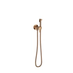 RamonSoler Magnet WC csaptelep kettős biztonsági élzáróval és fém kézizuhannyal, Brushed Gold