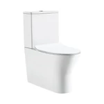 LUNART by AQUORE Guda perem nélküli, álló WC szett, Glossy White