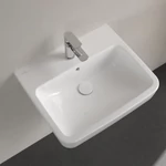 VILLEROY O.Novo szögletes mosdó 550x460, Glossy White Alpin