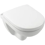 VILLEROY O.Novo perem nélküli fali WC, mély öblítésű, Soft-Close ülőkével, 490x360, Glossy White A.