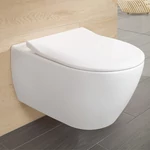 VILLEROY Subway 2.0 perem nélküli fali WC, mély öblítésű, Soft-Close ülőkével, 560x370, G. White Alp