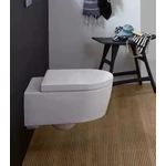 VILLEROY Avento perem nélküli fali WC, mély öblítésű, Soft-Close ülőkével, 530x370, Glossy White Alp