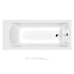 M-Acryl Fresh 180x80 cm akril kád ajándék kádlábbal és peremrögzítővel, fényes fehér