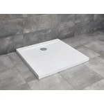 RADAWAY Doros C szögletes akril zuhanytálca szifonnal 80x80, fehér