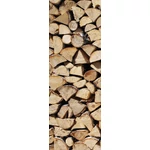 HB SPC/vinyl vízálló fali panel, Pile of Wood (2605 x 934 mm)
