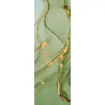 HB SPC/vinyl vízálló fali panel, Painted Marble Green and Blue (2605 x 934 mm)