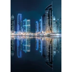 HB SPC/vinyl vízálló fali panel, Dubai Marina by Night (2605 x 1868 mm)