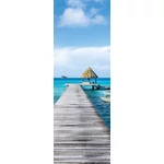 HB SPC/vinyl vízálló fali panel, Tropical Sea Pier (2605 x 934 mm)