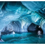 HB SPC/vinyl vízálló fali panel, Blue Marble Cave (2605 x 2802 mm)