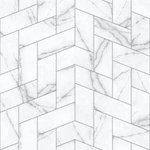 HB SPC/vinyl vízálló fali panel, Carrara Marble Tile