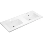 LUNART by AQUORE Bibi dupla mosdó, Glossy White