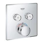 GROHE Grohtherm SmartControl termosztátos falsík alatti szögletes zuhanycsaptelep, Chrome