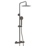 LUNART CECILE termosztátos zuhanyrendszer 250mm fejzuhannyal, Gun Metal