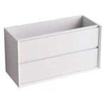 LUNART Vian 100 2 fiókos alsószekrény, vízálló 100x45x54cm, Matt White