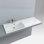 LUNART Enzo 1245 L mosdó, fényes fehér