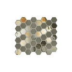 TOGAMA üvegmozaik Hexagonal Taupe