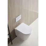 LUNART Argon fali WC tornádó öblítéssel, ülőkével, Glossy White