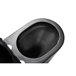 LUNART Argon fali WC tornádó öblítéssel, ülőkével, Matt Black