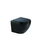 LUNART Polly kompakt fali WC tornádó öblítéssel, ülőkével, Matt Black