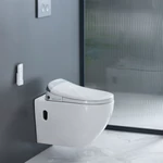 LUNART Clever Comfort perem nélküli fali WC intelligens ülőkével, Glossy White