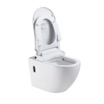 LUNART Clever Comfort perem nélküli fali WC intelligens ülőkével, Glossy White