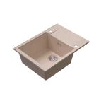 LUNART Lilu egymedencés gránit mosogató csepptálcával, Beige
