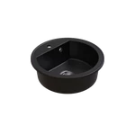 LUNART Suzie egymedencés gránit mosogató, Midnight Black