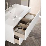 LUNART Mio 80 2 fiókos alsószekrény, White