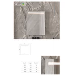 LUNART Linus 1200 led tükör 4000K/5700K 30W, dupla szenzor, páramentesítő funkció, USB kimenet