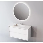 LUNART Astra 100 természetes fényű (4000K) LED tükör háttérvilágítással, páramentesítő funkcióval