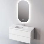 LUNART Tito természetes fényű (4000K) LED tükör háttérvilágítással, páramentesítő funkcióval