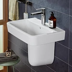 VILLEROY O.Novo szögletes mosdó 600x460, Glossy White Alpin