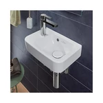 VILLEROY O.Novo szögletes kézmosó, balos 360x250, Glossy White Alpin