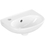 VILLEROY O.Novo íves kézmosó, balos 360x275, Glossy White Alpin
