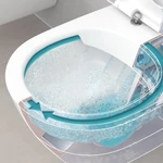 VILLEROY O.Novo perem nélküli fali WC, mély öblítésű, Soft-Close ülőkével, 540x360, Glossy White A.