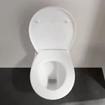 VILLEROY O.Novo perem nélküli fali WC, mély öblítésű, Soft-Close ülőkével, 540x360, Glossy White A.