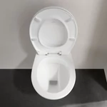 VILLEROY O.Novo perem nélküli fali WC, mély öblítésű, Soft-Close ülőkével, 540x360, Glossy White A.