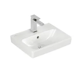 VILLEROY Architectura szögletes kézmosó 450x365, Glossy White Alpin