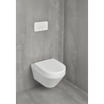 VILLEROY Architectura perem nélküli fali WC, mély öblítésű, Soft-Close ülőkével, 530x370, Glossy W.