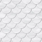 HB SPC/vinyl vízálló fali panel, Round Overlapping Tile