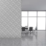 HB SPC/vinyl vízálló fali panel, Gray Faceted Tiles