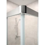 LUNART by HÜPPE Sander íves tolóajtós zuhanykabin R550, króm 900x900x2000, átlátszó üveg vízleperget